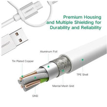 Load image into Gallery viewer, UGreen USB to M/USB+Lighting+USBC Cable Silver
