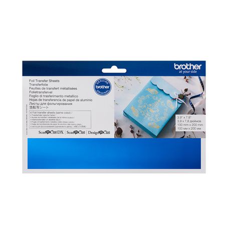 Brother CAFTSBLU1 - ScanNCut Blue Foil Transfer Sheets Buy Online in Zimbabwe thedailysale.shop
