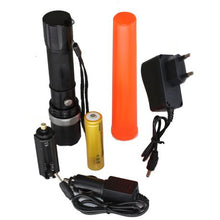 Load image into Gallery viewer, 18650mAh Rechargeable 3 Mode Traffic Control Torch with Signal Wand QS102
