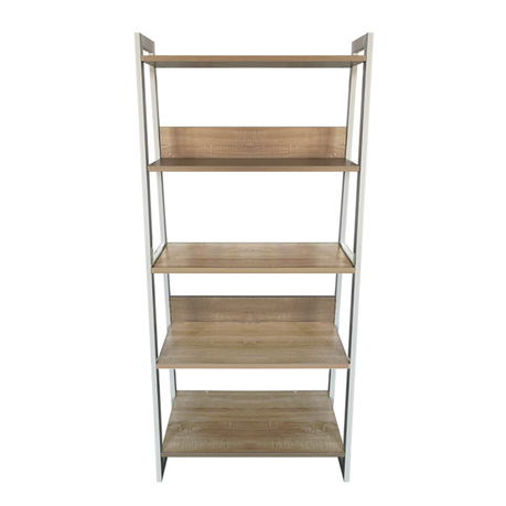5-Tier Industrial-Style Bookcase Free Standing Bookshelf Display Unit Buy Online in Zimbabwe thedailysale.shop