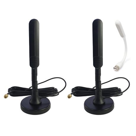 2PCS 3G/4G LTE CPE Antenna SMA Male Swivel Router Antenna Buy Online in Zimbabwe thedailysale.shop