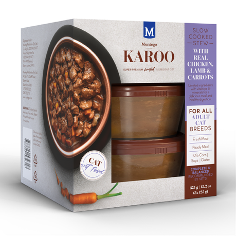 Montego Karoo Cat - Real Chicken, Lamb and Carrots Adult Cat Wet Food Buy Online in Zimbabwe thedailysale.shop