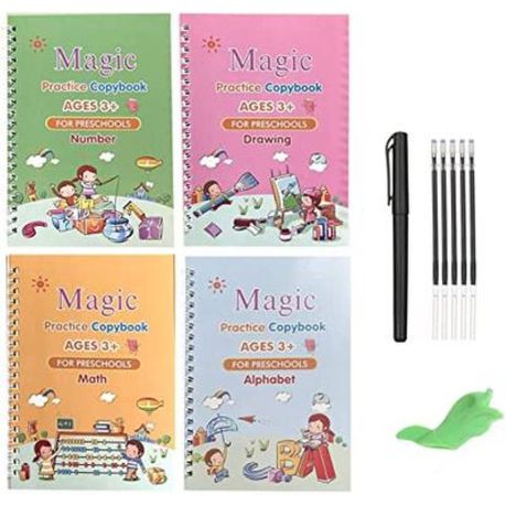 Magic Practice Copybook for Kids- Age 3-8 Years- with Calligraphy Pens. Buy Online in Zimbabwe thedailysale.shop