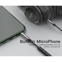 Load image into Gallery viewer, Nylon Braided Male to Male AUX Cable With Volume Control - 1.2m - YAU30
