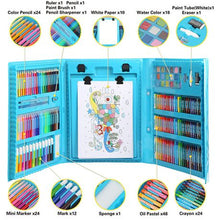 Load image into Gallery viewer, BTR - 208 Piece Art Set With Colouring Books , Gifts for Kids – Blue
