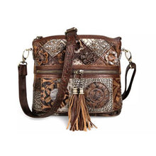 Load image into Gallery viewer, Bohemian Art Genuine Leather Handbag
