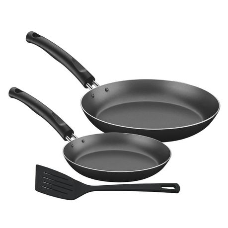 Tramontina 3 Piece Aluminum Frying Pan Set, Internal Non-Stick Coating