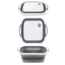 Load image into Gallery viewer, 3 In 1 Folding Cutting Board Vegetable Drainer
