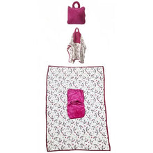 Load image into Gallery viewer, Convertible Baby Blanket Bag - Unicorn Stars
