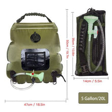 Load image into Gallery viewer, SBC-001-20l-G, 20l Camping Shower Bag-Green
