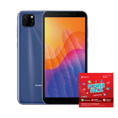 Huawei Y5p 32GB Dual Sim - Phantom Blue + Vodacom Power Pack Buy Online in Zimbabwe thedailysale.shop