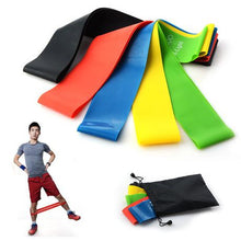 Load image into Gallery viewer, Latex Exercise Resistance Bands - Pack of 5
