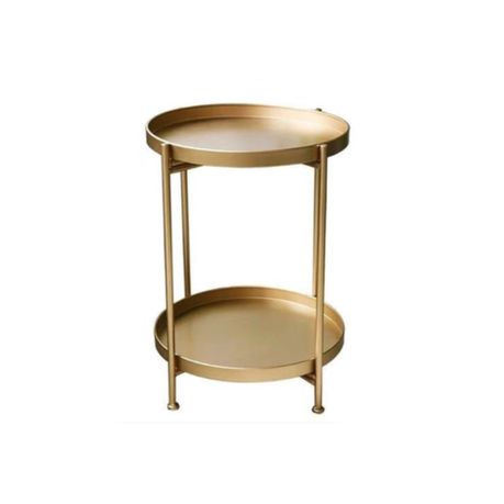 Metal Coffee Table Side Table Gold 2 Tier Buy Online in Zimbabwe thedailysale.shop