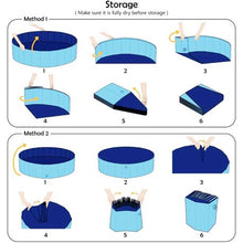 Load image into Gallery viewer, Foldable Outdoor Pet Dogs Cats Bathtub Wash Tub Portable Swimming Pool
