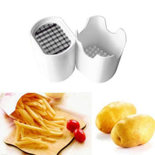 Load image into Gallery viewer, Stainless Steel Potato Fruit Vegetable Slicer Chopper - White
