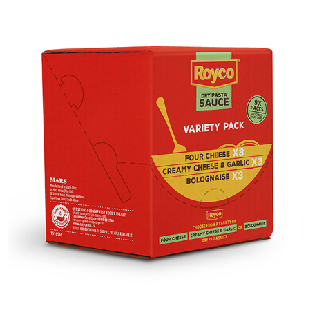 Royco Dry Pasta Sauce Variety Pack 3x3 flavours Buy Online in Zimbabwe thedailysale.shop