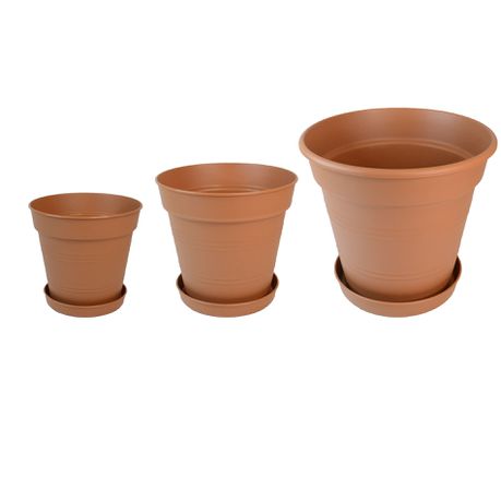 Best Quality Garden Plant Pots Sets -3 Different Sizes ( 2L, 6L & 13L) Buy Online in Zimbabwe thedailysale.shop