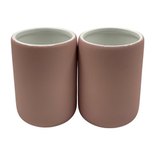 Load image into Gallery viewer, Soul Lifestyle 4 Piece Ceramic Bathroom Accessories - Matte Pink

