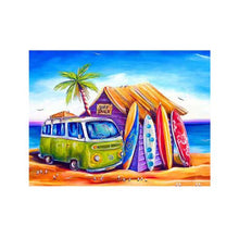 Load image into Gallery viewer, Diamond Painting DIY Kit, Round diamonds, 40x30cm- Surf Shack
