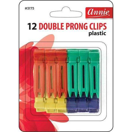 ANN03173 - Annie - Double Prong Clips 12Ct Asst Color - 6 Pack Buy Online in Zimbabwe thedailysale.shop