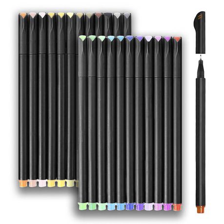 Oribibi - Fine Point Pens / Fine Tip Pen Set / Fineliners (24 pens, .4mm) Buy Online in Zimbabwe thedailysale.shop