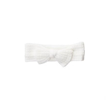Load image into Gallery viewer, All Heart White Headband With Bow
