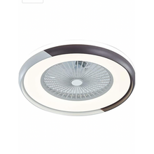 Load image into Gallery viewer, Space Saving LED Ceiling Fan with Remote - Black &amp; White
