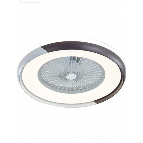 Space Saving LED Ceiling Fan with Remote - Black & White