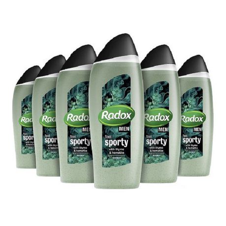 Radox Body Wash For Men Feel Sporty - 6x400ml Buy Online in Zimbabwe thedailysale.shop