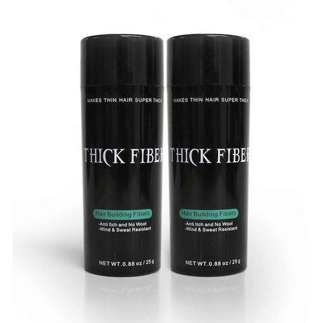 Thick Fiber Hair Building Fibers - Value Pack (Black)