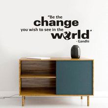 Load image into Gallery viewer, Fantastick - Ghandi Quote Vinyl Wall Poetry
