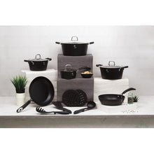 Load image into Gallery viewer, Berlinger Haus 15 Piece Oven Safe Cookware Set - Black Professional Line
