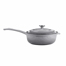 Load image into Gallery viewer, Chef Grey Cookware - Cast Iron 24cm Sauce Pan &amp; Lid
