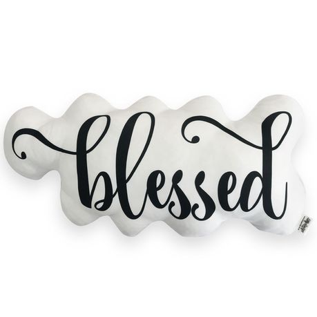 Blessed Shaped Scatter Cushion - 51 x 25cm Buy Online in Zimbabwe thedailysale.shop