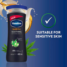 Load image into Gallery viewer, Vaseline MEN Soothing with Hemp Seed Oil Body Lotion 400ml
