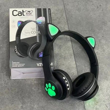 Load image into Gallery viewer, Cat Ear LED Wireless Bluetooth Headphone
