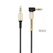 Load image into Gallery viewer, Hoco UPA02 1M Aux Spring Cable Black
