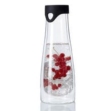 Load image into Gallery viewer, Leonardo Water Carafe with Lid: Double Walled Handmade Glass Primo1 Litre
