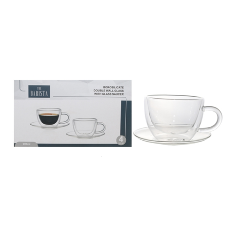 The Barista Double Wall Borosilicate 220ml Teacup & Saucer Glasses - 2 Pack Buy Online in Zimbabwe thedailysale.shop