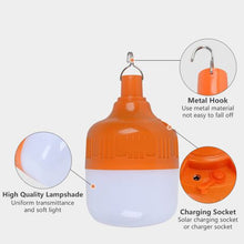 Load image into Gallery viewer, Waterproof Emergency Solar LED Outdoor Lighting Bulb Lamp 50W
