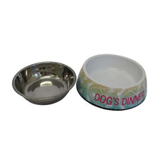 Load image into Gallery viewer, ABS Dog Bowl with Staineless Steel Base and Non-slip Feet - Dogs Dinner
