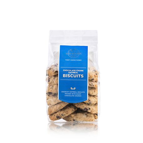 Leo Foods, Chocolate Chunk Oatmeal Biscuits 160g Buy Online in Zimbabwe thedailysale.shop