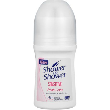 Shower to Shower Roll-on 50ml Sensitive Buy Online in Zimbabwe thedailysale.shop