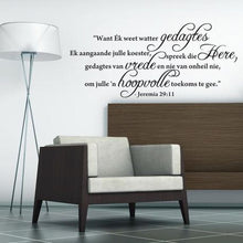 Load image into Gallery viewer, Fantastick Wall Decor - Jeremia Quote Afrikaans
