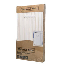 Load image into Gallery viewer, Creative Deco 75Lt Bamboo Laundry Basket - Alabaster White
