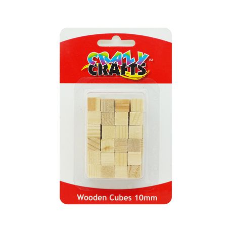 Wooden Cubes 10mm - 48 pcs Buy Online in Zimbabwe thedailysale.shop