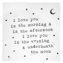 Load image into Gallery viewer, Stephen Joseph Black And White Muslin Blankets Moon
