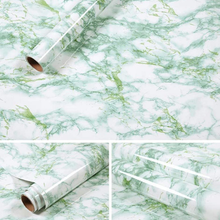 Load image into Gallery viewer, Green Marble Adhesive Removable Wallpaper

