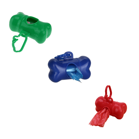 Dog Poop Poo Bags Holder Set for Pet Walking - with Blue, Red, and Green Buy Online in Zimbabwe thedailysale.shop