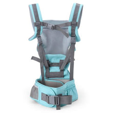 Load image into Gallery viewer, Hip Seat Breathable Mesh Baby Carrier - Light Green
